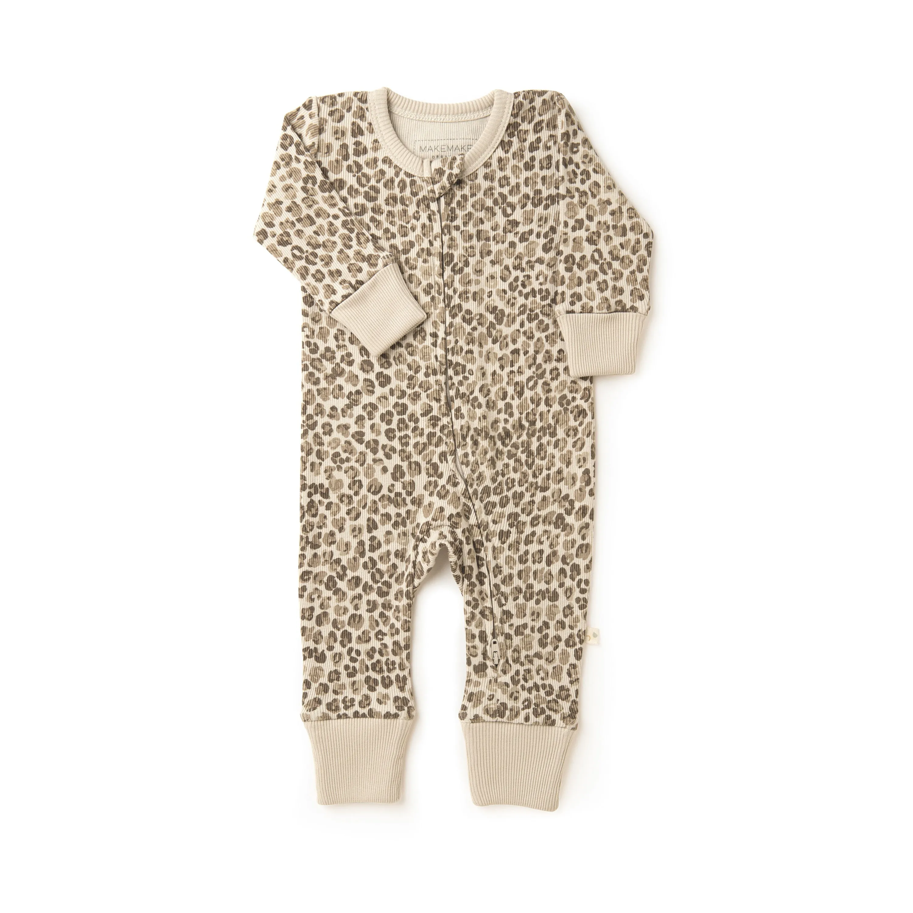 Organic Baby 2-Way Zip Romper - Spotted