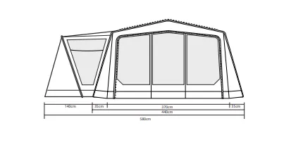 Outdoor Revolution Ozone 8.0 Safari Lodge Air Tent 2022