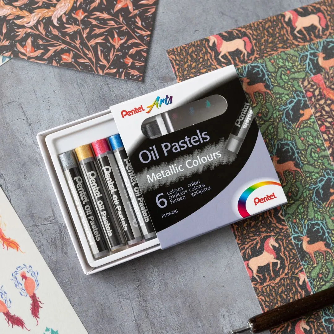 Pentel Metallic Oil Pastels