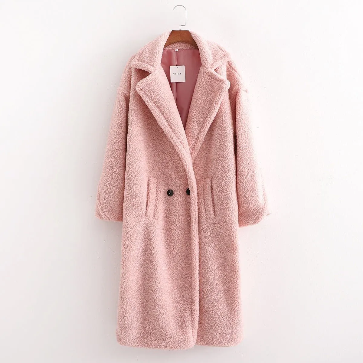 Pre Order:  Large Lapel Plush Winter Coat - @theestylishp