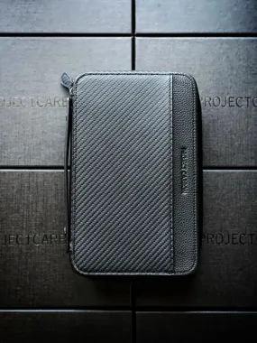 Project Carbon Cigar Case Black Carbon (with Side Handle   Boveda Sleeve)