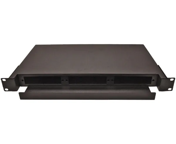 Rack Mount Fiber Distribution Patch Panel with Splice Trays, Slide-Out, FDU, 1U