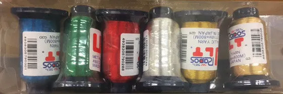 RAPOS 6 Color Metallized Thread Starter Kit