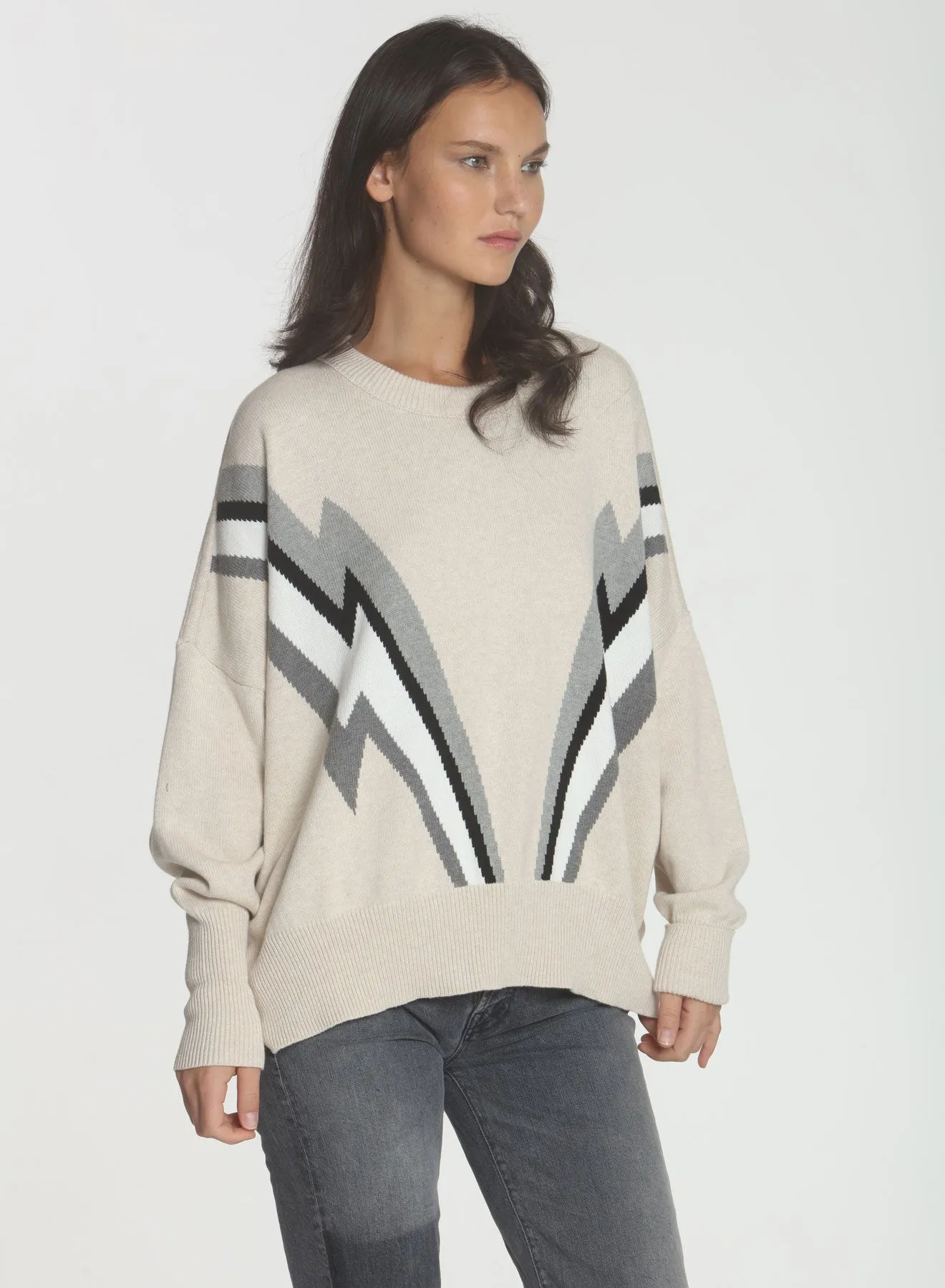 Retro Sweatshirt - Dune Bolt