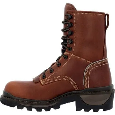 Rocky Men's - 9" Rams Horn Waterproof Logger Boot - Soft Toe