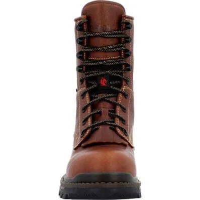 Rocky Men's - 9" Rams Horn Waterproof Logger Boot - Soft Toe