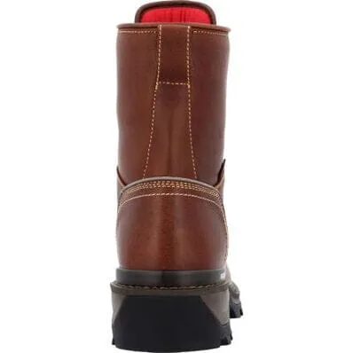 Rocky Men's - 9" Rams Horn Waterproof Logger Boot - Soft Toe