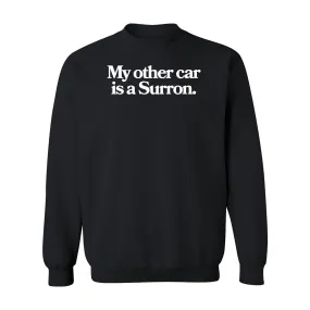 RunPlayBack My Other Car Is A Surron Crewneck Sweatshirt- Black