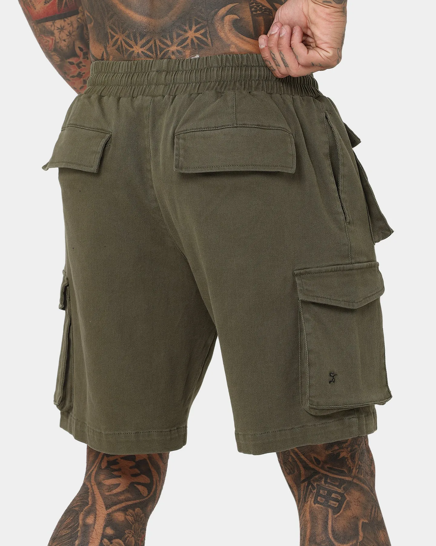 Saint Morta Infantry Cargo Shorts Army Green