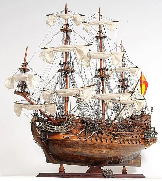 San Felipe Spanish Armada Galleon Large Tall Ship Exclusive Edition Large Wood Model Sailboat Assembled