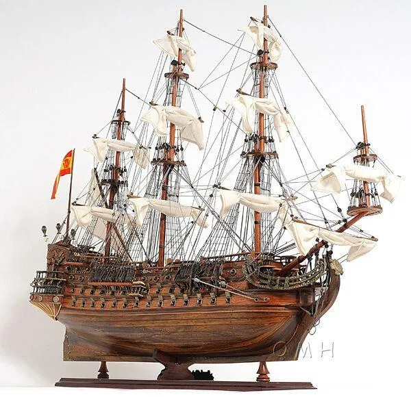 San Felipe Spanish Armada Galleon Large Tall Ship Exclusive Edition Large Wood Model Sailboat Assembled