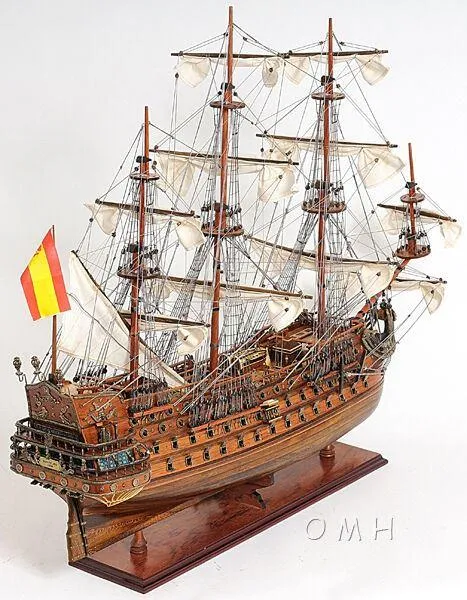 San Felipe Spanish Armada Galleon Large Tall Ship Exclusive Edition Large Wood Model Sailboat Assembled