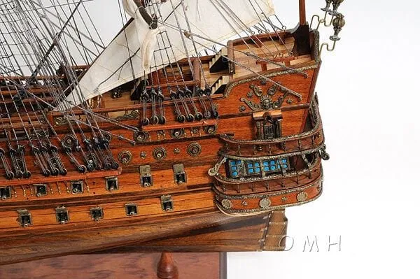 San Felipe Spanish Armada Galleon Tall Ship Medium Wood Model Sailboat Assembled