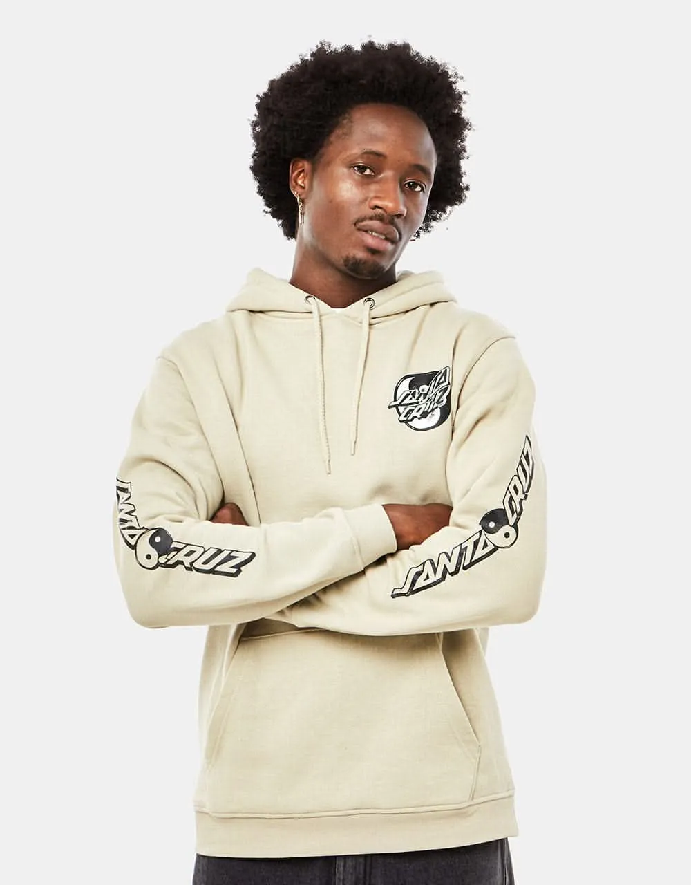 Santa Cruz Yin Yang Dot Pullover Hoodie - Nickel