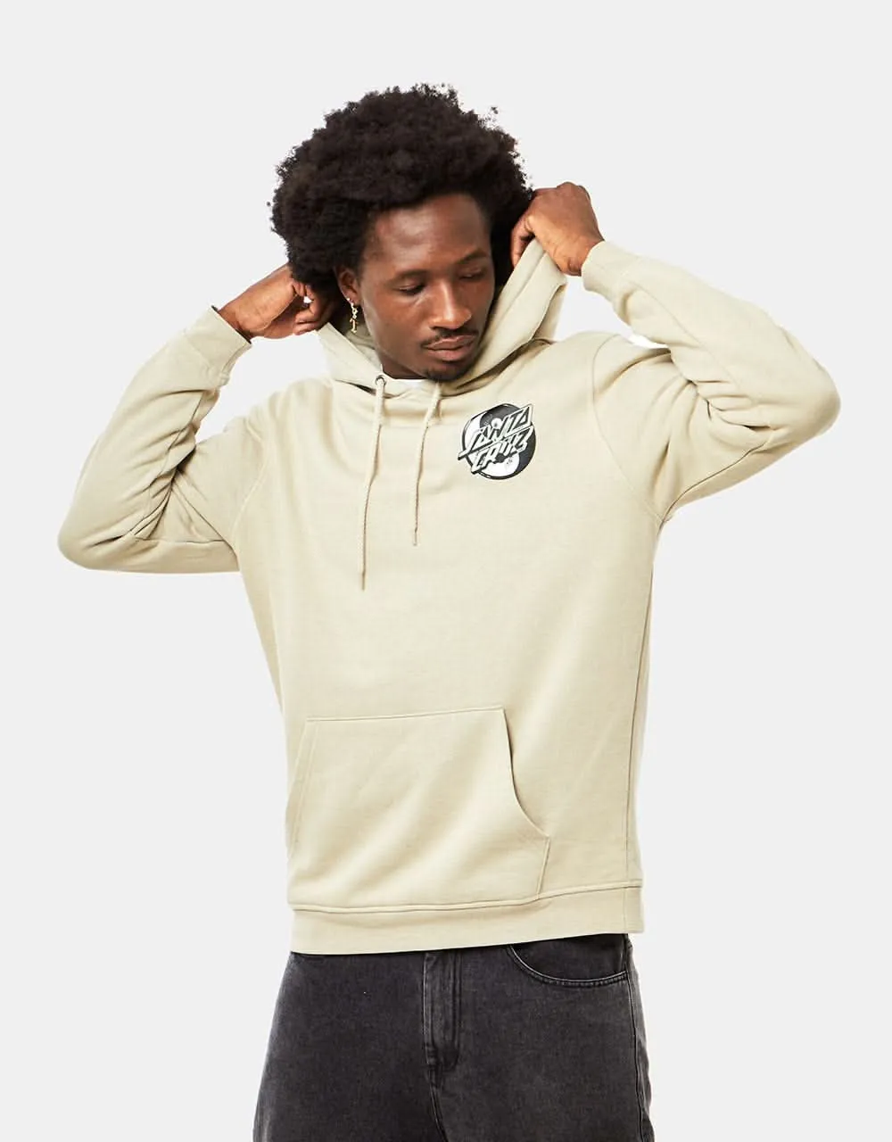 Santa Cruz Yin Yang Dot Pullover Hoodie - Nickel