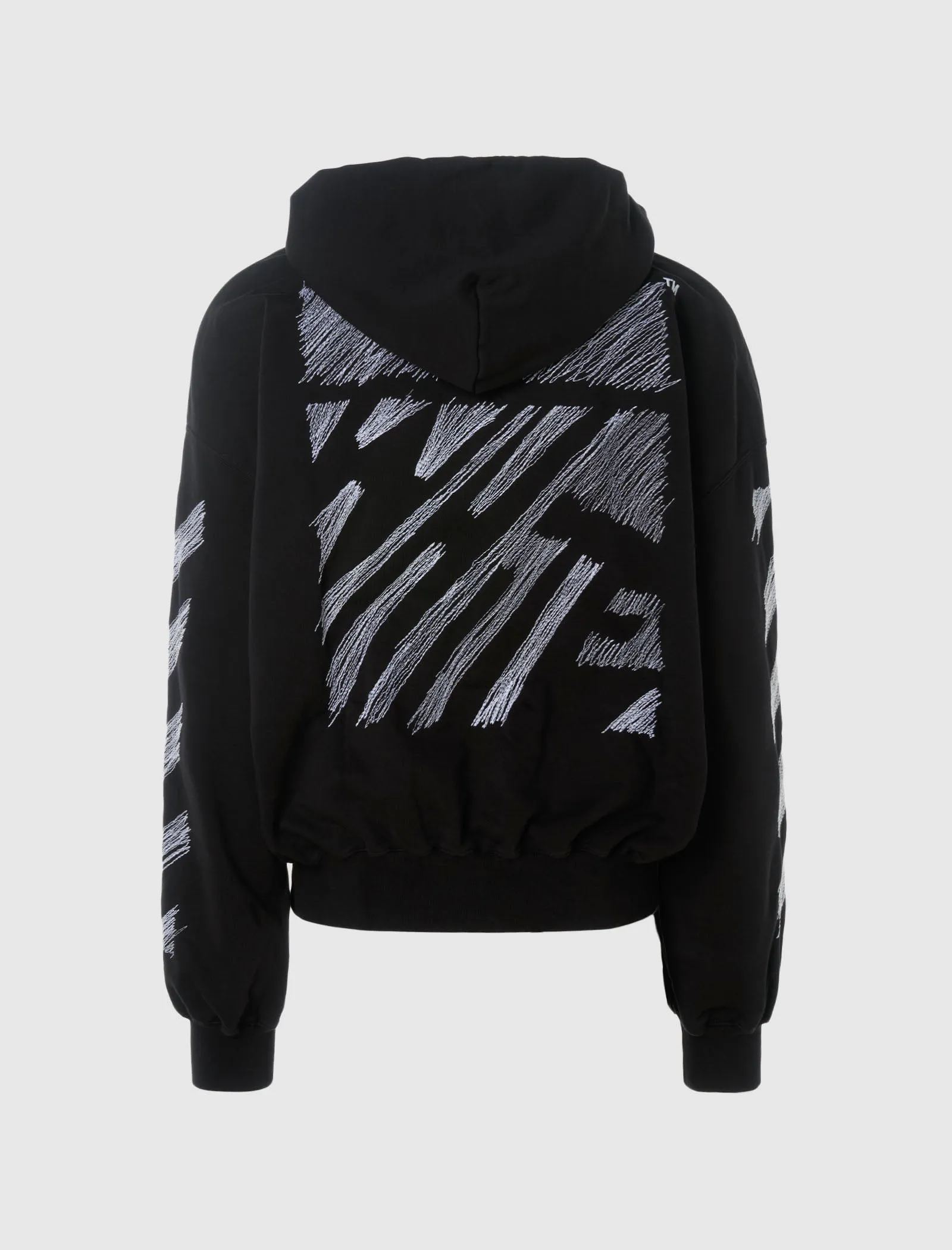 SCRIBBLE DIAGONAL HOODIE