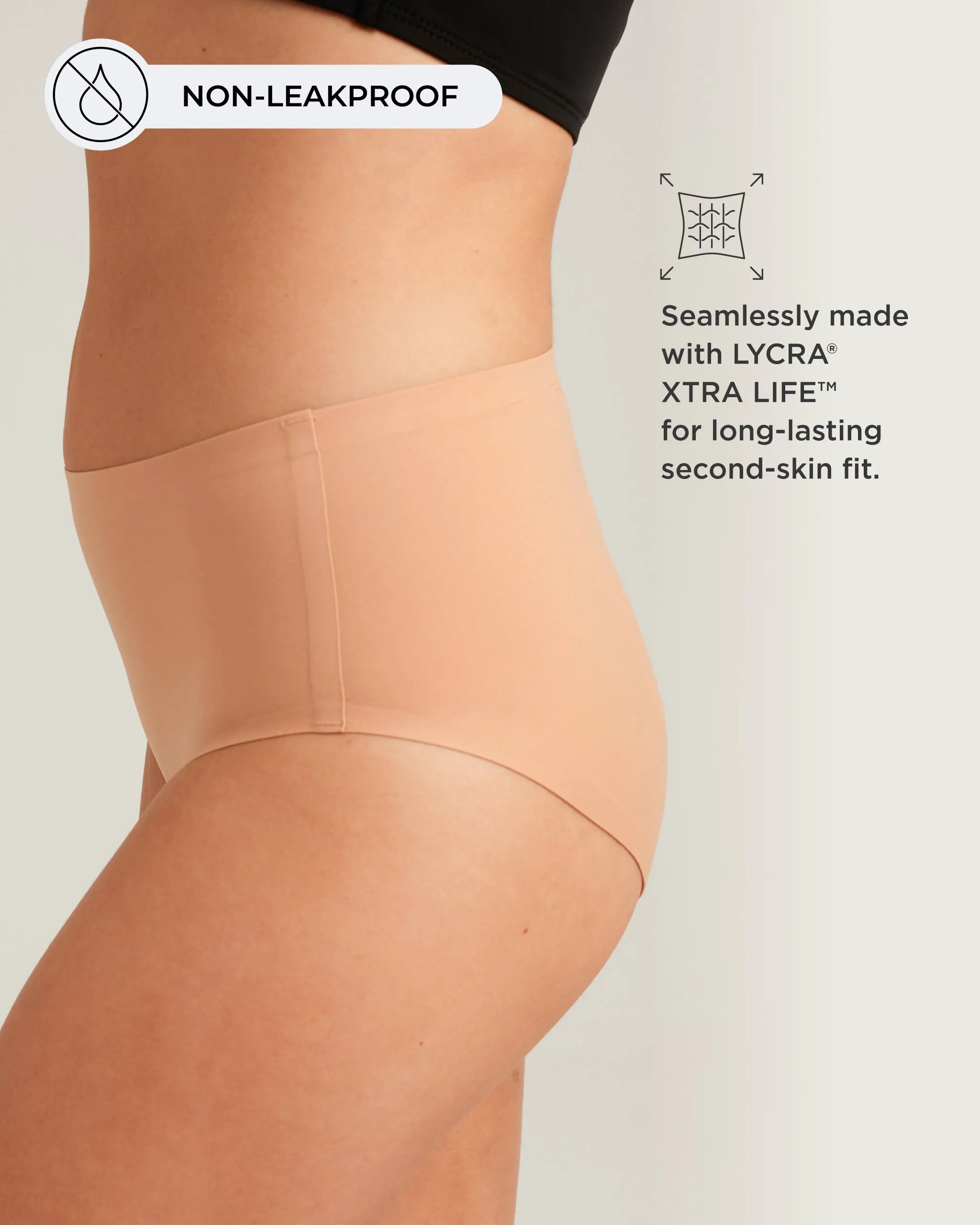 Seamless High Waist — Non-Leakproof