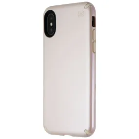 Speck Presidio Metallic Case for iPhone Xs & iPhone X - Nude Gold Metallic