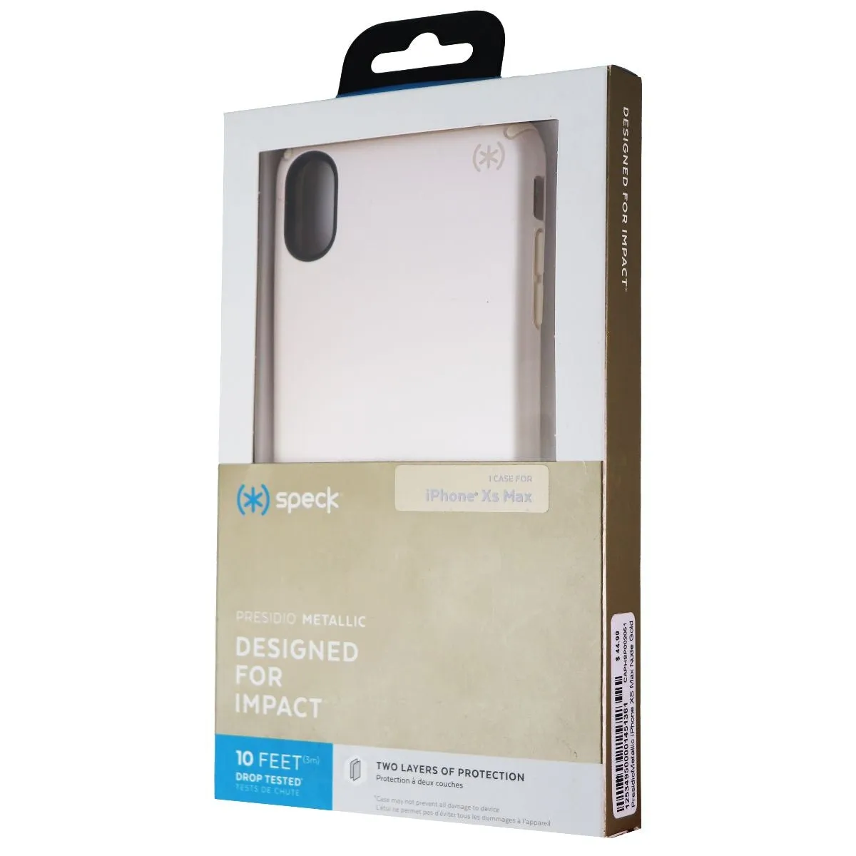 Speck Presidio Metallic Series Case for Apple iPhone XS Max - Gold Metallic