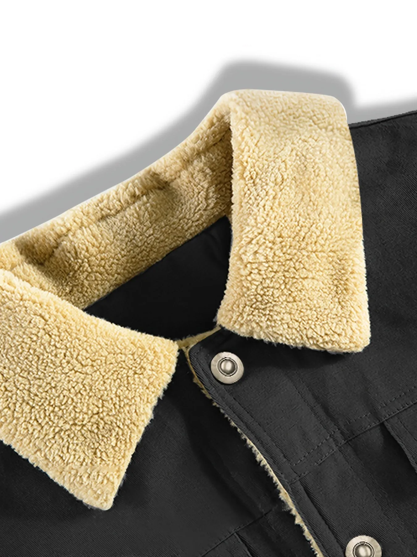 Stay Warm and Stylish All Winter with the Men's Color Block Fleece-Lined Winter Coat