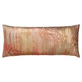 Sunstone Willow Metallic Velvet Throw Pillow