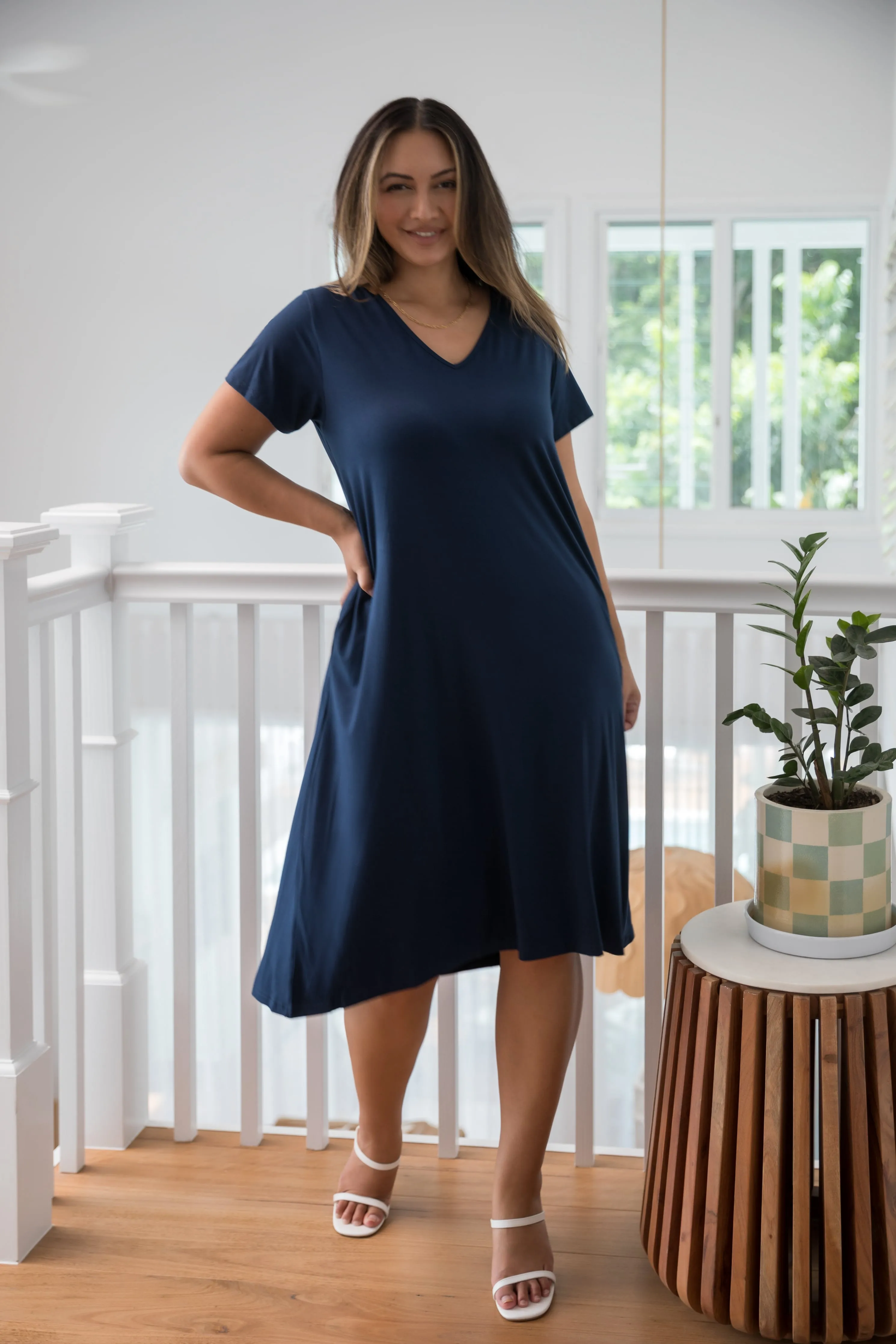 T-Shirt Dress | Navy