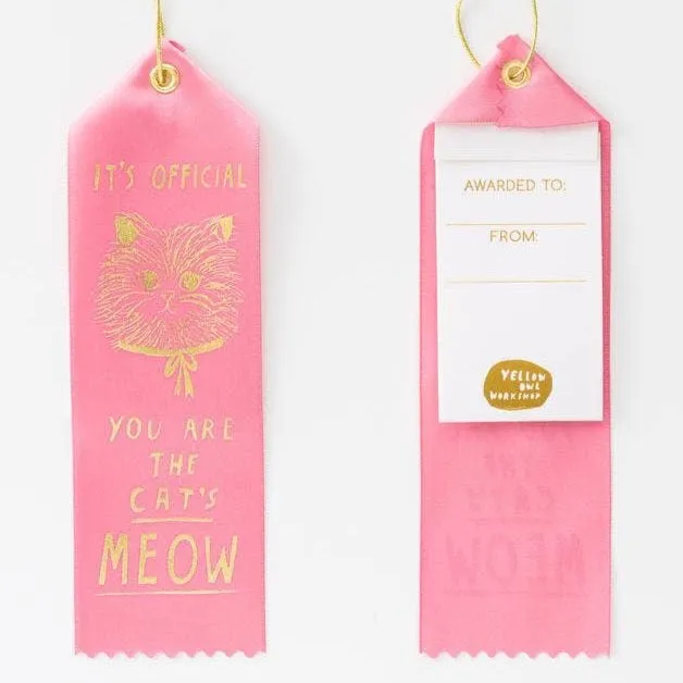 The Cat's Meow Award Ribbon