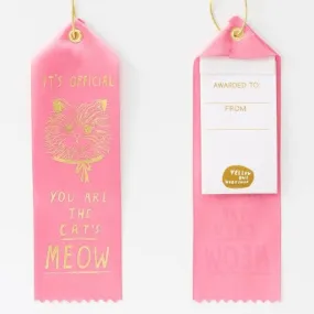 The Cat's Meow Award Ribbon