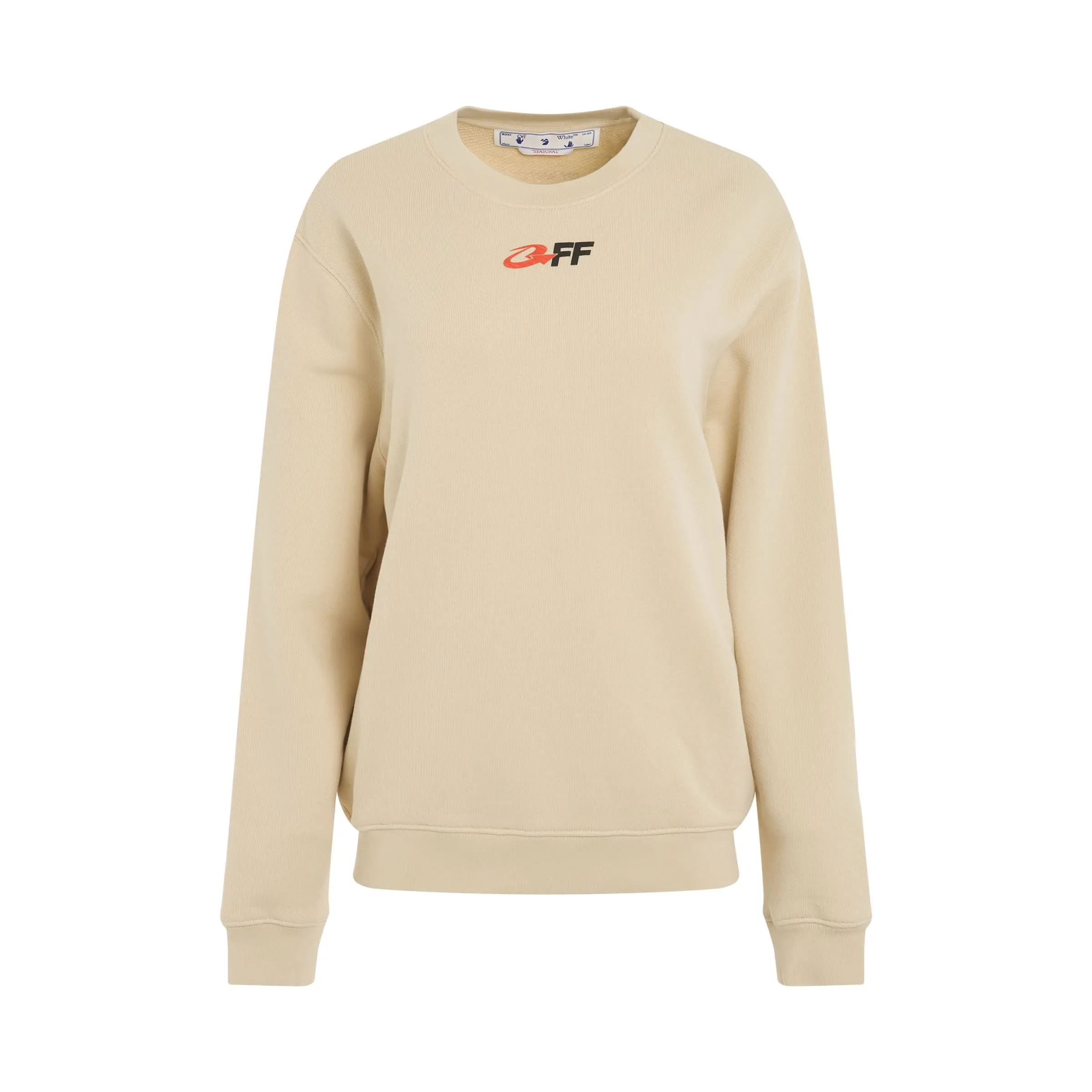 The Opposite Regular Fit Crewneck in Beige/Black