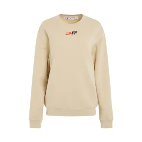 The Opposite Regular Fit Crewneck in Beige/Black