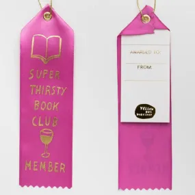 Thirsty Book Club Award Ribbon