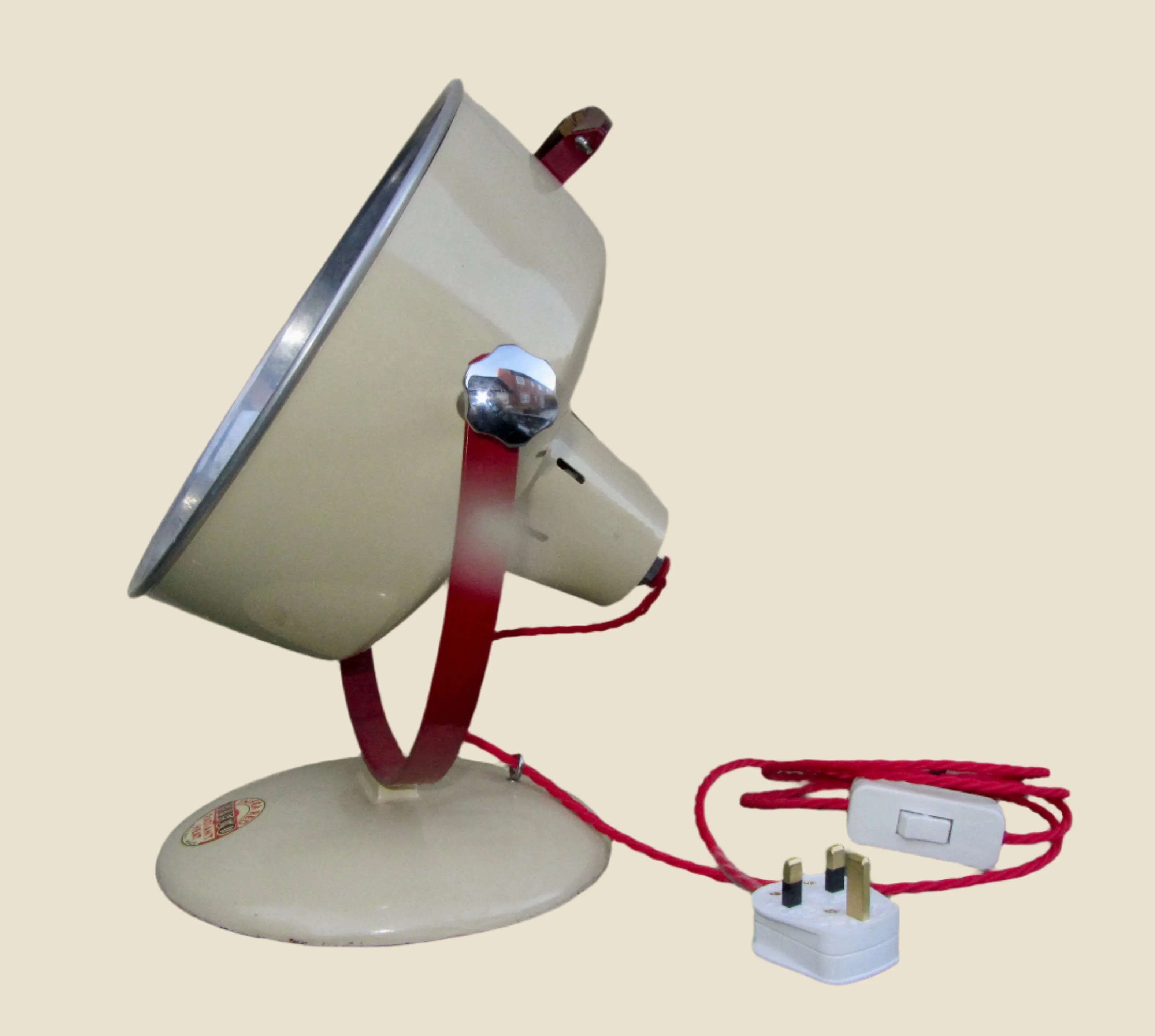 Vintage PIFCO Infra Red Medical Lamp Repurposed As A Desk Lamp