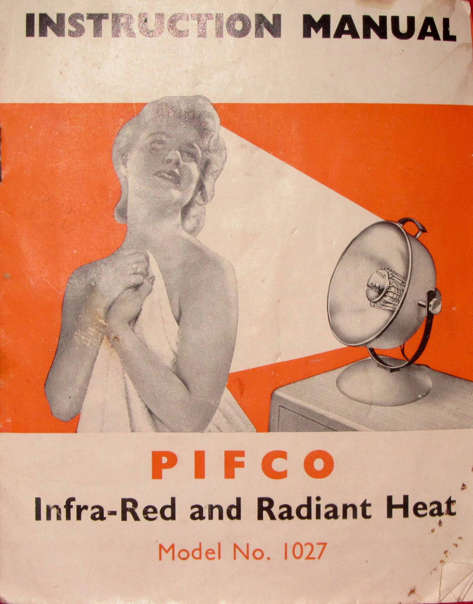 Vintage PIFCO Infra Red Medical Lamp Repurposed As A Desk Lamp