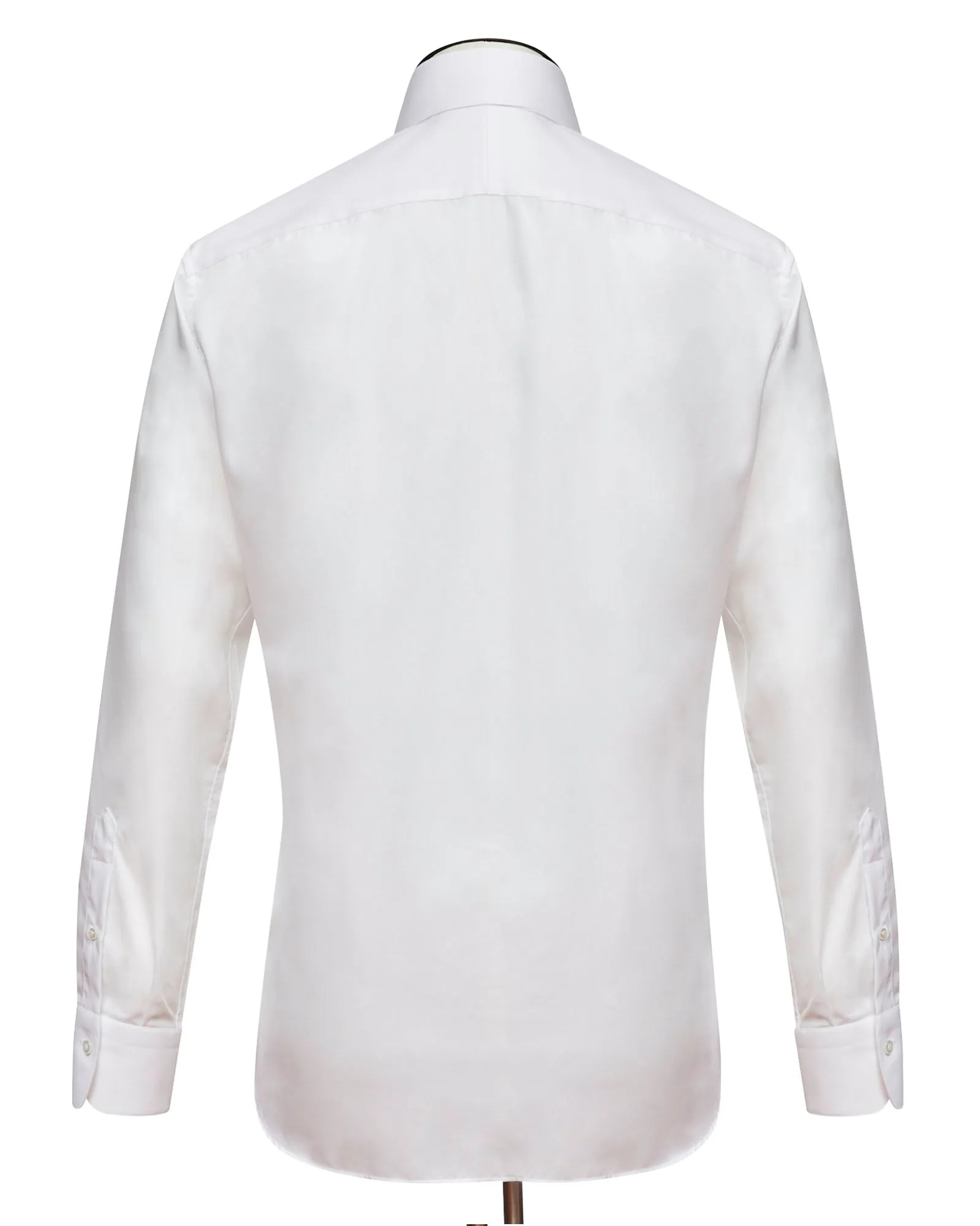 White Cutaway Collar Regular Fit Shirt Production Sample