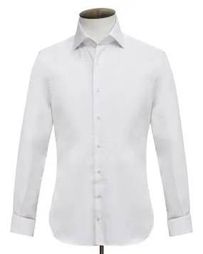 White Cutaway Collar Regular Fit Shirt Production Sample