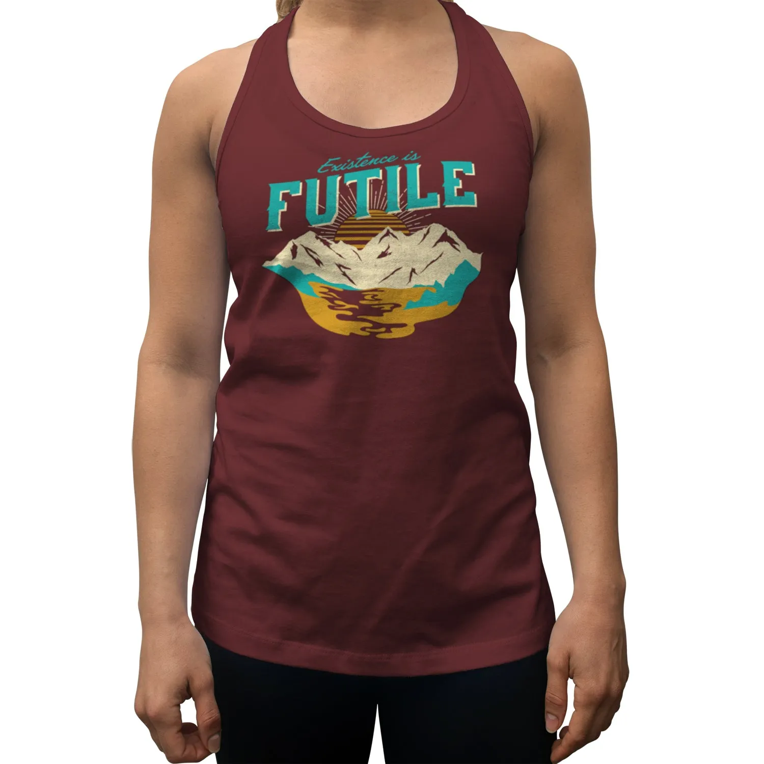 Women's Existence is Futile Racerback Tank Top