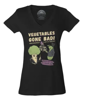 Women's Vegetables Gone Bad Vneck T-Shirt - By Ex-Boyfriend