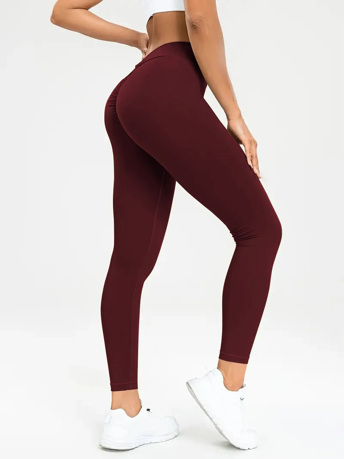 Women's Yoga Pants High Waist Lift High Elastic Tight Fitness Trousers Leggings