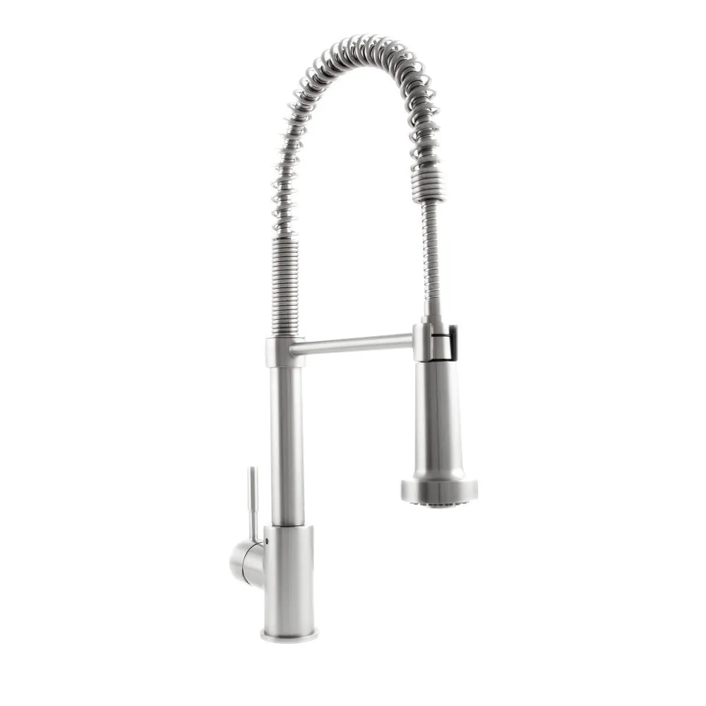 ZLINE Apollo Pull Down Spring Single Handle Kitchen Faucet in Brushed Nickel (APL-KF-BN)