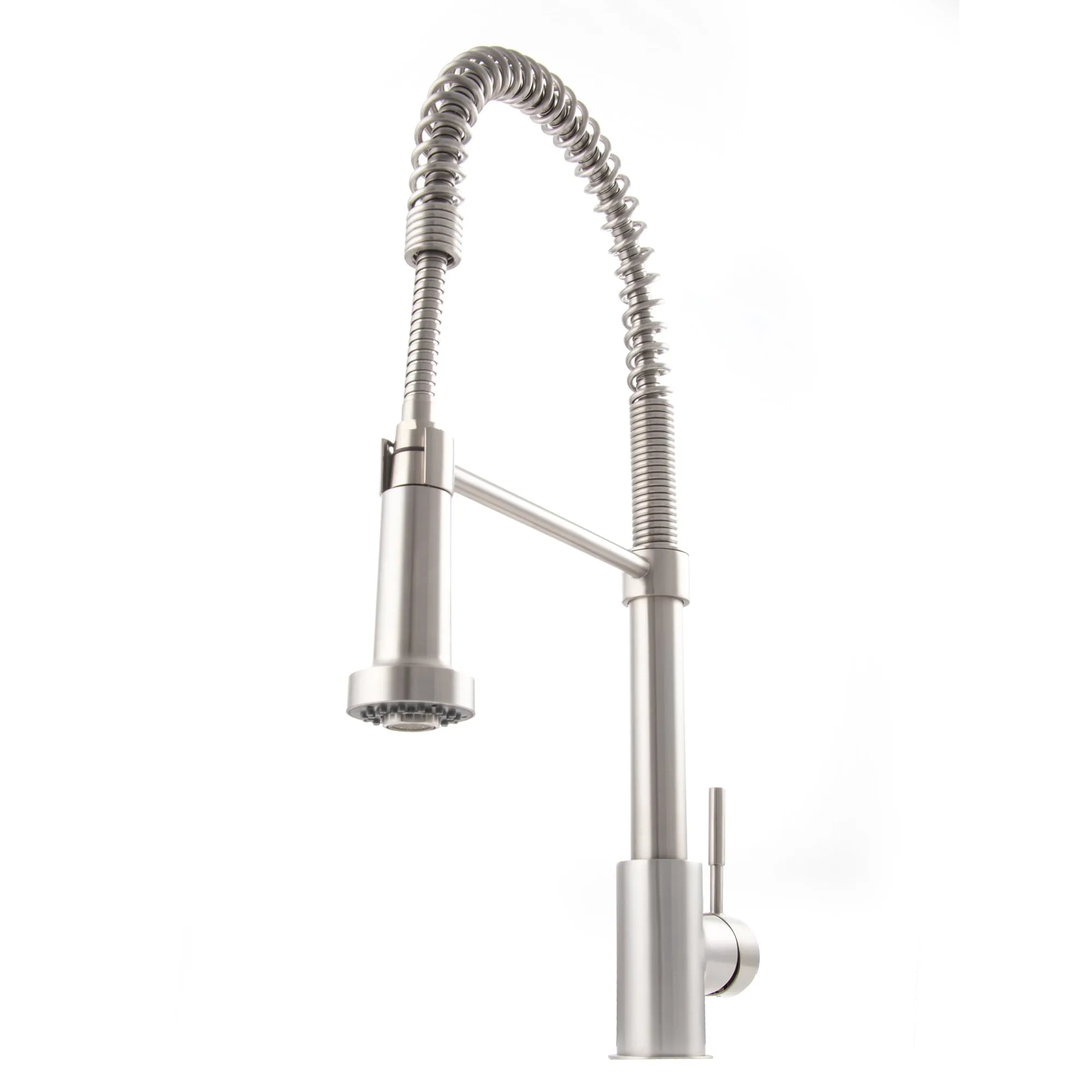 ZLINE Apollo Pull Down Spring Single Handle Kitchen Faucet in Brushed Nickel (APL-KF-BN)