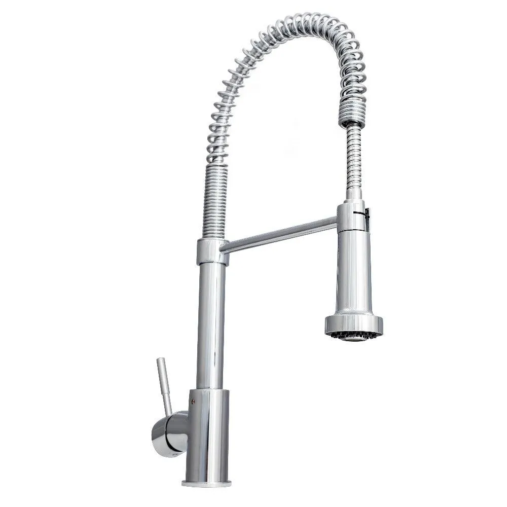 ZLINE Apollo Pull Down Spring Single Handle Kitchen Faucet in Chrome (APL-KF-CH)