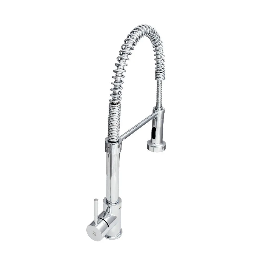 ZLINE Apollo Pull Down Spring Single Handle Kitchen Faucet in Chrome (APL-KF-CH)