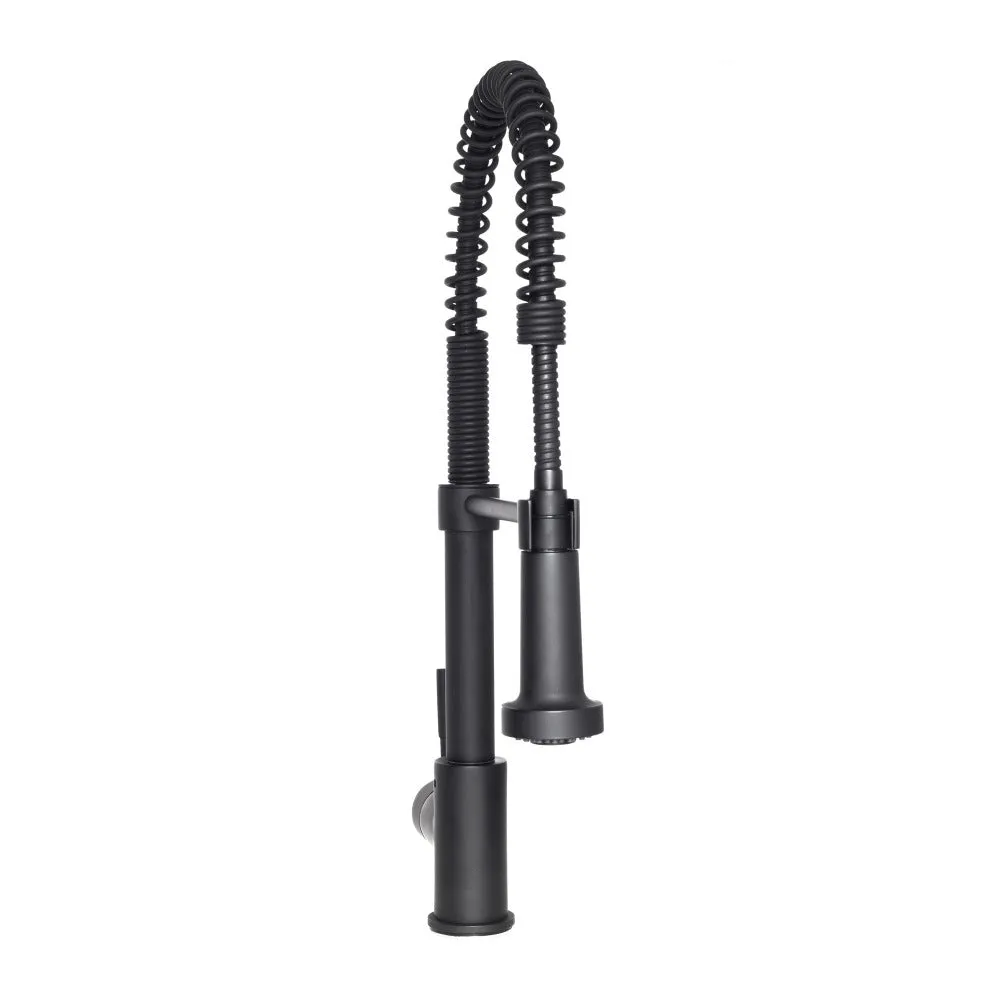 ZLINE Apollo Pull Down Spring Single Handle Kitchen Faucet in Matte Black (APL-KF-MB)