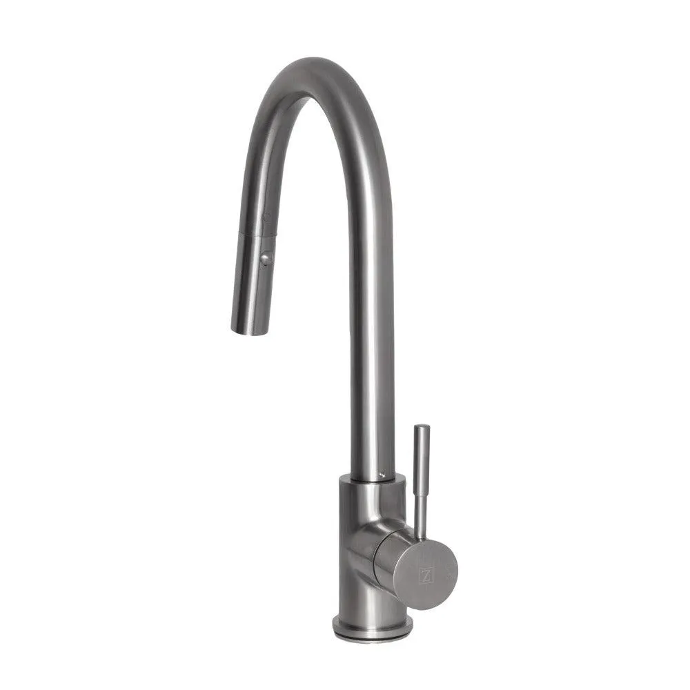 ZLINE Arthur Pull Down Single Handle Kitchen Faucet in Brushed Nickel (ATH-KF-BN)