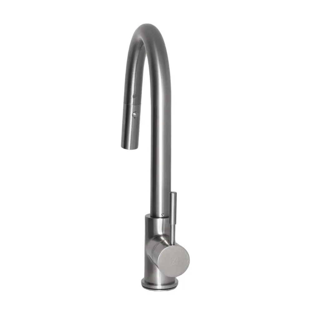 ZLINE Arthur Pull Down Single Handle Kitchen Faucet in Brushed Nickel (ATH-KF-BN)